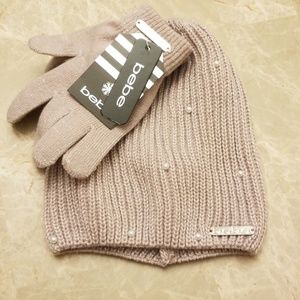 Bebe Hat and Glove Set